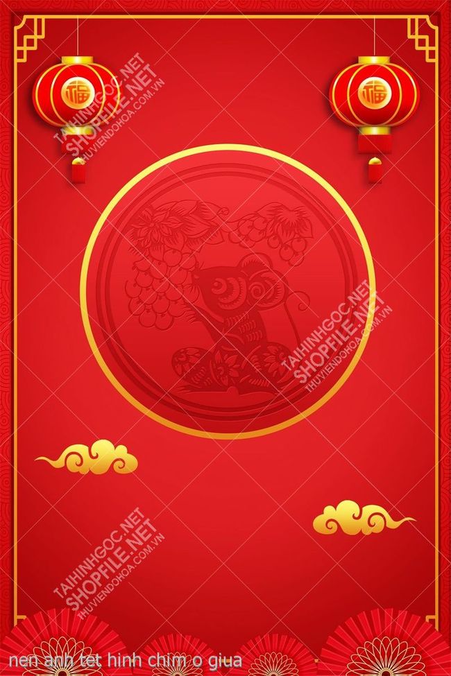 nen anh tet hinh chim o giua